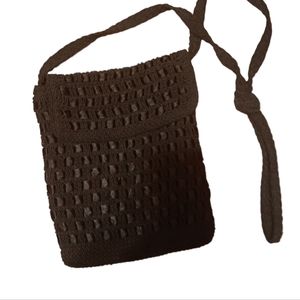 Kathy Ireland New Black Crochet Crossbody